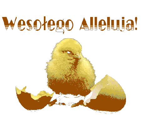 Poważny kurczak Wesołego Alleluja